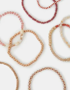 Accessorize 8-Pack Mix Bead Stretch Bracelets