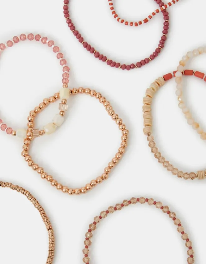 Accessorize 8-Pack Mix Bead Stretch Bracelets