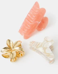 Accessorize 3-Pack Mix Claw Clips