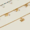 Accessorize 3-Pack Mix Elephant Charm Anklets