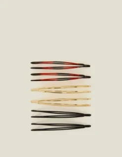 Accessorize 6-Pack Mix Metal Hair Slides