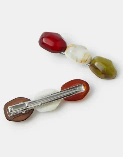 Accessorize 2-Pack Mix Stone Hair Clips