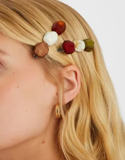 Accessorize 2-Pack Mix Stone Hair Clips