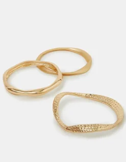 Accessorize 3-Pack Mix Textured Bangles