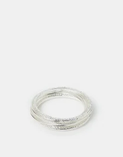 Accessorize 6-Pack Mixed Texture Bangles