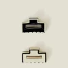 Accessorize 2-Pack Monochrome Claw Clips