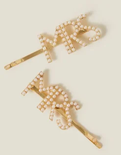 Accessorize 2-Pack 'Mrs' Hair Slides