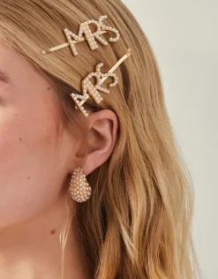 Accessorize 2-Pack 'Mrs' Hair Slides