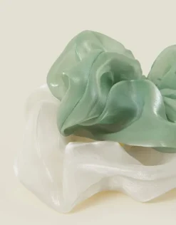 Accessorize 2-Pack Organza Hair Scrunchies