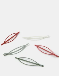 Accessorize 5-Pack Oval Hair Slides