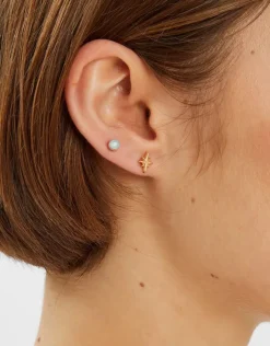 Accessorize 10-Pack Pearl Charm Stud & Hoop Earrings