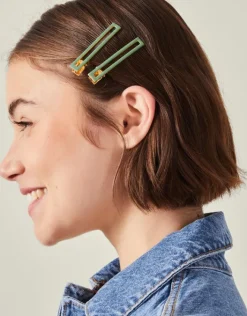 Accessorize 2-Pack Resin Hair Clips