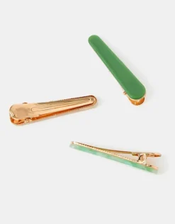 Accessorize 3-Pack Resin Salon Hair Clips