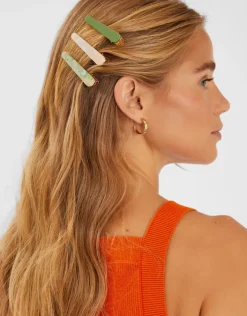 Accessorize 3-Pack Resin Salon Hair Clips