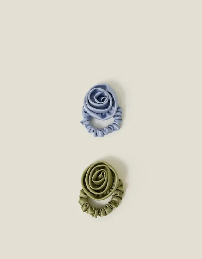 Accessorize 2-Pack Satin Corsage Hair Scrunchies