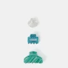 Accessorize 3-Pack Shell Claw Clips