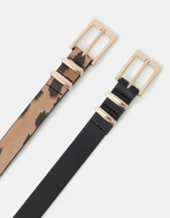 Accessorize 2-Pack Skinny Belts Multi