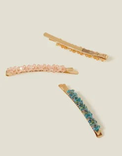 Accessorize 3-Pack Sparkle Gem Hair Slides