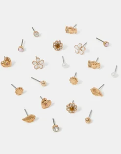 Accessorize 10-Pack Spring Stud Earrings