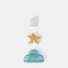 Accessorize 3-Pack Starfish Claw Clips