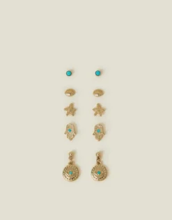 Accessorize 5-Pack Starfish Stud Earrings