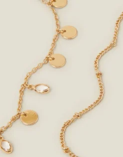 Accessorize 2-Pack Station Charm Anklets