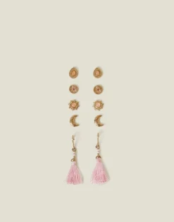 Accessorize 5-Pack Tassel Stud Earrings