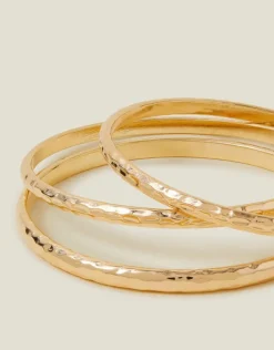 Accessorize 3-Pack Textured Bangles