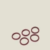 Accessorize 5-Pack Towelling Hair Bands Red