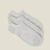 Accessorize 3-Pack Trainer Socks Grey