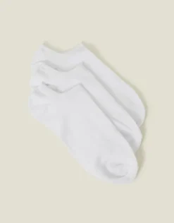 Accessorize 3-Pack Trainer Socks White