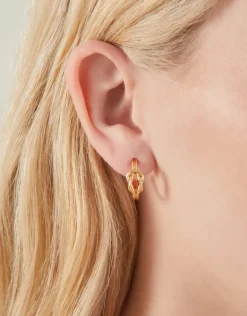 Accessorize 6-Pack Twist Stud and Hoop Earrings