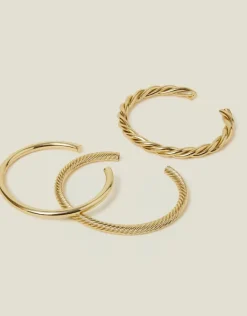 Accessorize 3-Pack Twisted Bangles