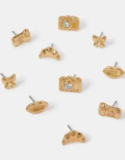 Accessorize 5-Pack Weekend Stud Earrings