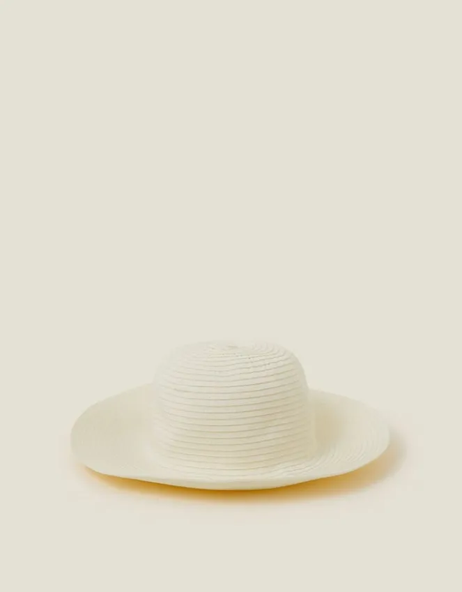 Accessorize Packable Ribbed Bucket Hat Natural