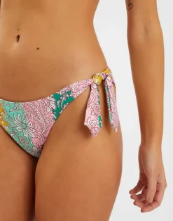 Accessorize Paisley Print Tie Bikini Bottoms Multi