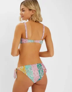 Accessorize Paisley Print Tie Bikini Bottoms Multi