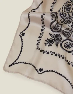 Accessorize Paisley Satin Square Scarf
