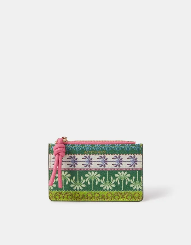 Accessorize Palm Print Card Holder