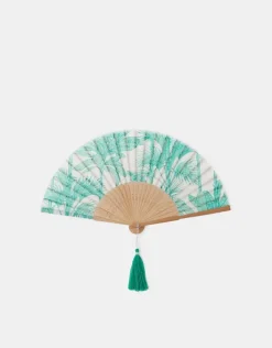 Accessorize Palm Print Foldable Fan