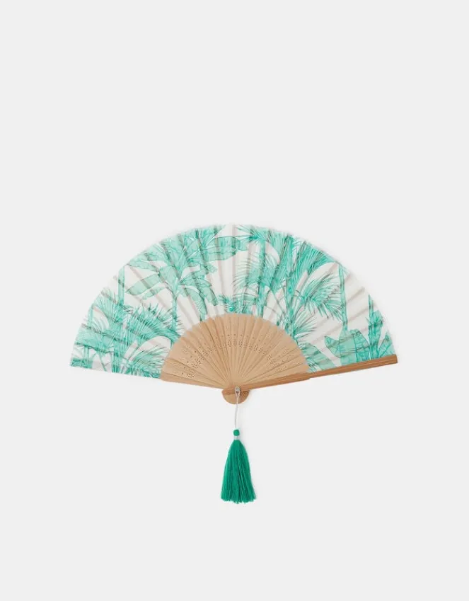 Accessorize Palm Print Foldable Fan