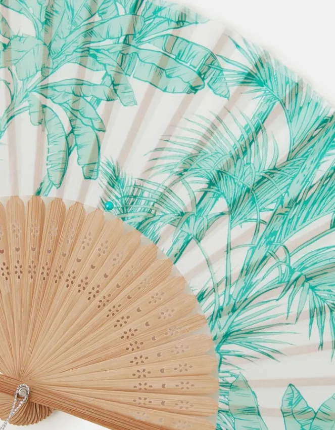 Accessorize Palm Print Foldable Fan
