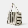 Accessorize Palm Stripe Shopper Bag