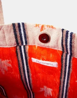 Accessorize Palm Stripe Tote Bag