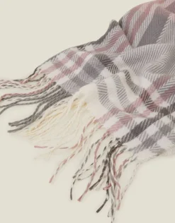 Accessorize Pastel Check Blanket Scarf