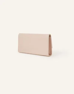 Accessorize Patent Clutch Bag Nude