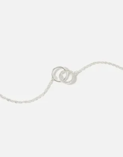 Accessorize Pave Link Circle Necklace
