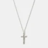Accessorize Pav&eacute; Cross Pendant Necklace