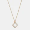 Accessorize Pav&eacute; Cut Out Flora Pendant Necklace
