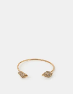 Accessorize Pav&eacute; Shell Bangle Bracelet